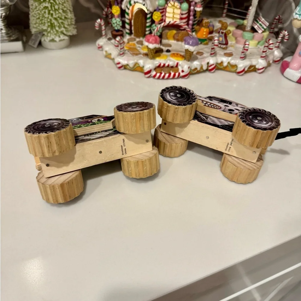 Monster Jam wooden cars